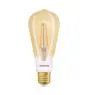 Ledvance Smart+ Zigbee E27 Edison Classic Fadenlampe Gold 6W 680lm - 825 Extra Warmweiß | Dimmbar - Ersatz für 50W
